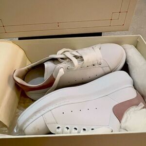 Pink and white stylish, Alexandra McQueen sneaker for every occasion